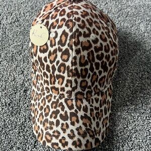 Rial Leopard Print Kids Cap - Brown Animal Pattern